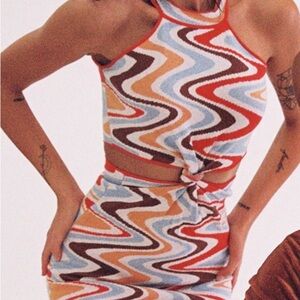 Multicolor Halter Top